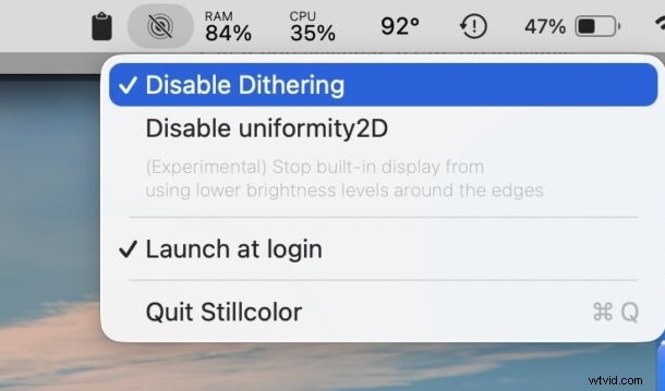StillColor for Mac:時間的ディザリングを無効にして目の疲れとちらつきを軽減します 