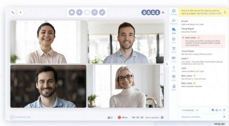 WebinarJam レビュー – ビジネスの価格、機能、ROI 
