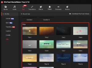 Master MiniTool MovieMaker Textové šablony:Kompletní průvodce pro úpravy videa 