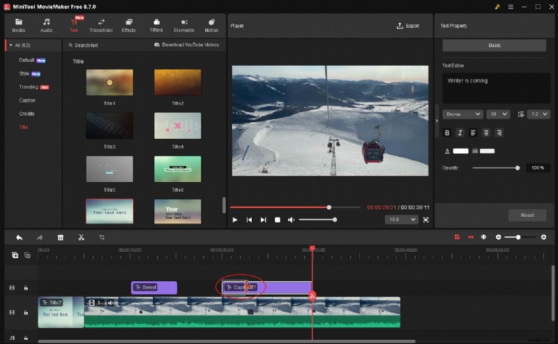 MiniTool MovieMaker テキスト テンプレートをマスター:完全なビデオ編集ガイド 