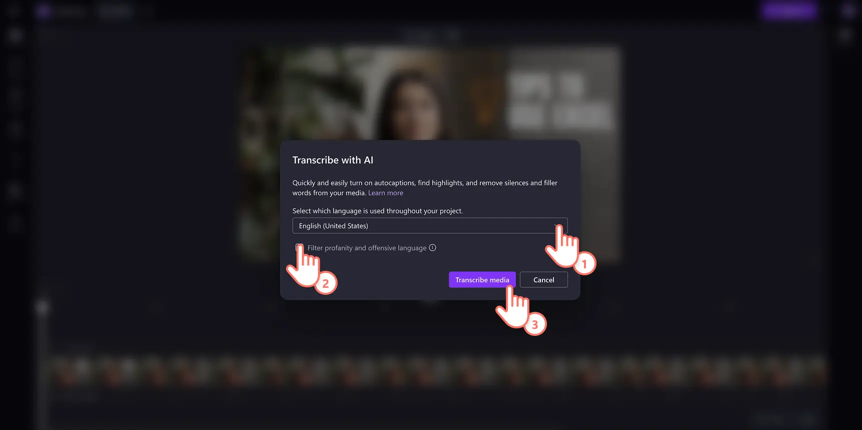 Skapa exakta autotexter i Clipchamp – Steg-för-steg-guide 