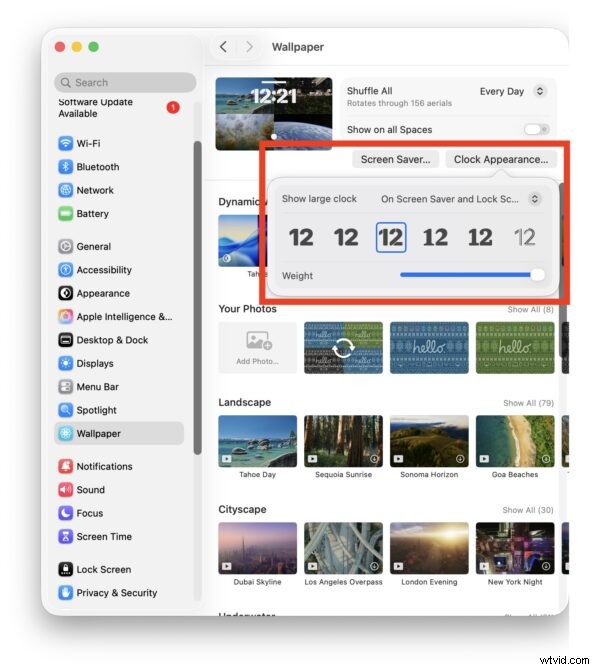 ステップバイステップ:macOS 26 および 27 でのロック画面の時計のカスタマイズ 