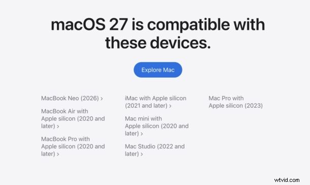 macOS 27 Golden Gate を実行できる Mac はどれですか?互換性ガイド 