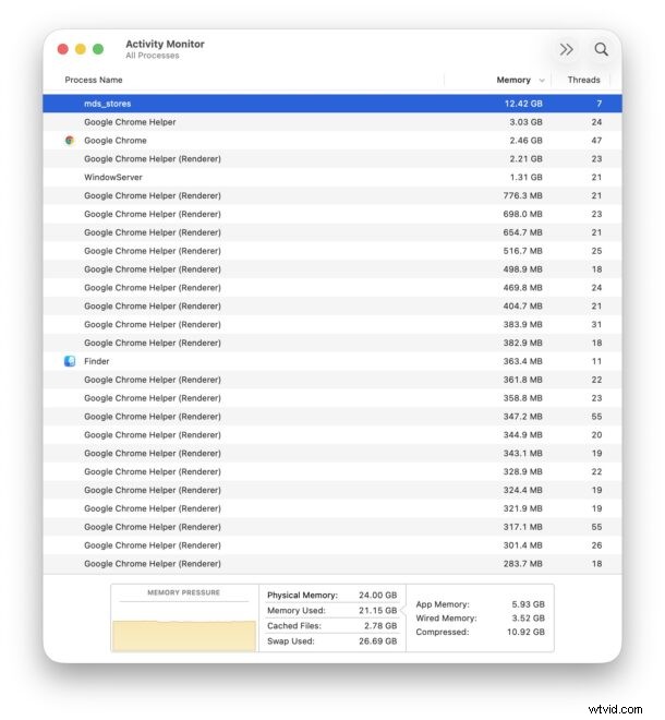 macOS 上の mds_stores による過剰な CPU とメモリ使用量を修正する方法 