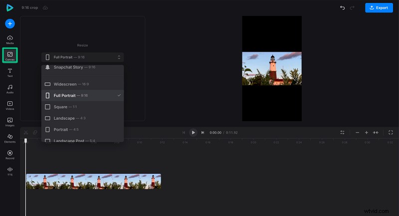 TikTok、リール、ショート向けにビデオを 9:16 にすばやくクロップする:ステップバイステップガイド 
