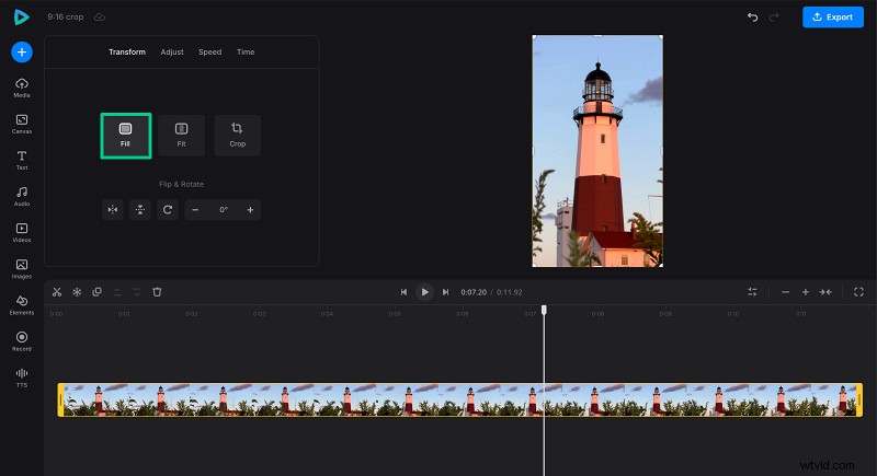TikTok、リール、ショート向けにビデオを 9:16 にすばやくクロップする:ステップバイステップガイド 